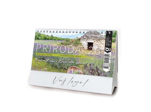 [0001266] "PRIRODA" 13 list., dim: 20,5x14,5 cm, stolni kalendar, koverta, P/100