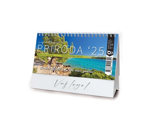 [0001266] "PRIRODA" 13 list., dim: 20,5x14,5 cm, stolni kalendar, koverta, P/100
