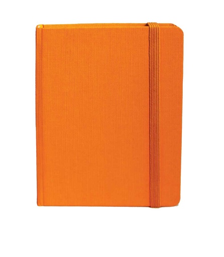 [002142] "mini VIVO" orange notebook A6, business, format:11,5x15,5cm, P/40