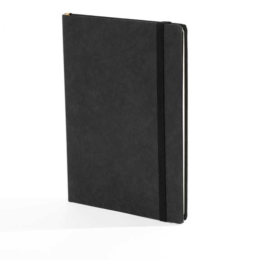 [002150] "MONZA" anthracite grey notebook A5, business, format:14,8x21cm, P/20