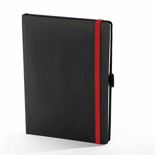 [002158] "PANTERA" notebook A5, with red elastic band, business, format:14,8x21cm, P/20
