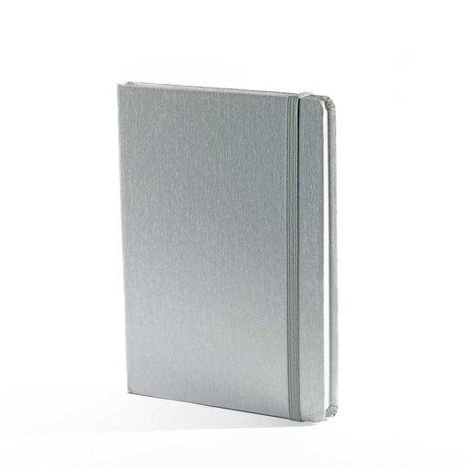 [002164] "LINAS" silver notebook A5, business, format:14,8x21cm P/20
