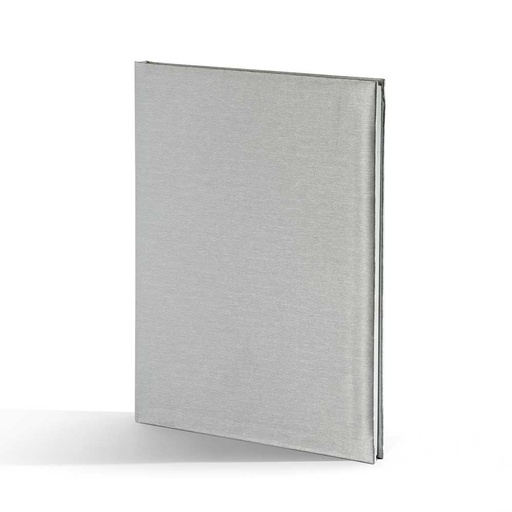 [002166] "LAOS" srebrni rokovnik A4, dim: 20x26,5cm, 192 str., P/20