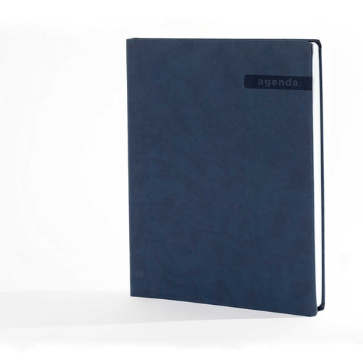 [002177] DIARY WEEKLY PLANNER "DONAT" PU dark blue 21x26,5 cm, 224 pages, 80gr, P/20