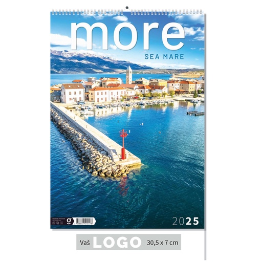 [000101] "MORE" 13 sheets., format: 30,5x50 cm, PVC bag, P/50, color calendar