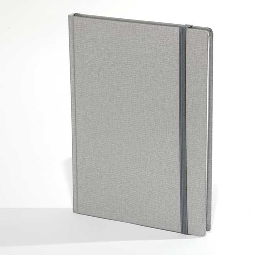 [002249] "RIO BIG" SILVER NOTEBOOK B5, business, format: 16,5 x 23,5 cm, 192 pages,  P/20