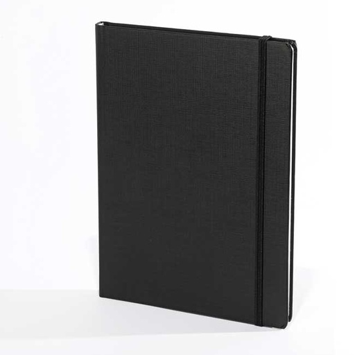 [002253] "RIO BIG" BLACK NOTEBOOK B5, business, format: 16,5 x 23,5 cm, 192 pages,  P/20