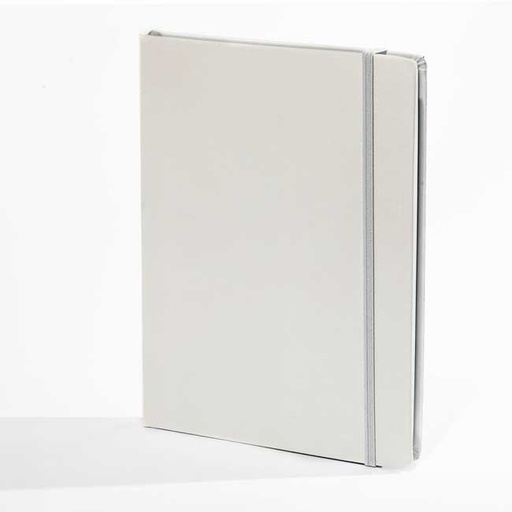[002254] "RIO BIG" WHITE NOTEBOOK B5, business, format: 16,5 x 23,5 cm, 192 pages,  P/20