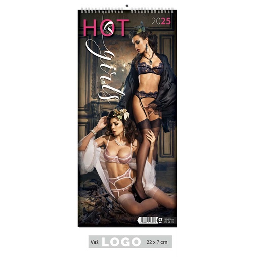 [000155] "HOT GIRLS" 13 list., dim: 22x55 cm, PVC vrećica, P/60, color kalendar