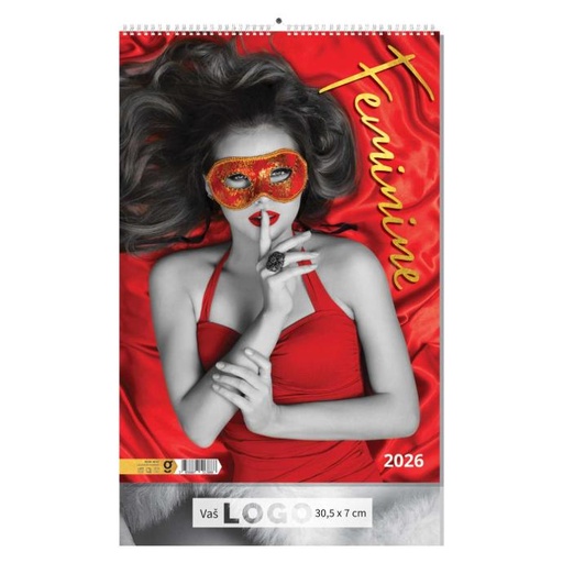 [000156       ] "FEMININE" 7 list., dim: 30,5x50cm, PVC vrećica, P/50, color kalendar