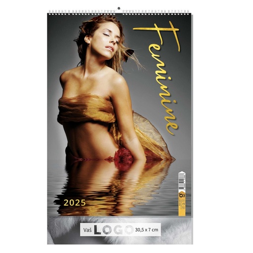 [000156       ] "FEMININE" 7 list., dim: 30,5x50cm, PVC vrećica, P/50, color kalendar