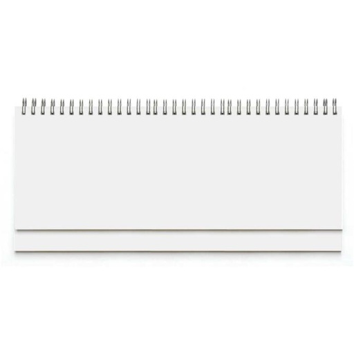 [002375] Planer STOLNI BRISTOL BIJELI, spiralni, dim:30x14,5cm, 128 str. P/50