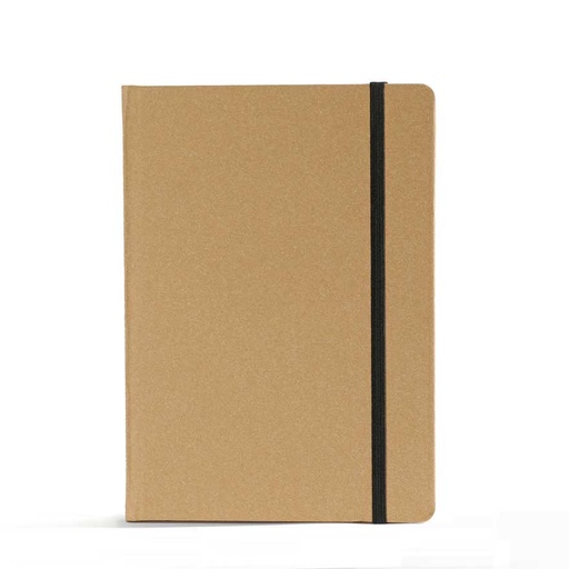 [006209] "EKO NOTES" notebook A5 with black elastic band , business, format:14,8x21cm, P/20