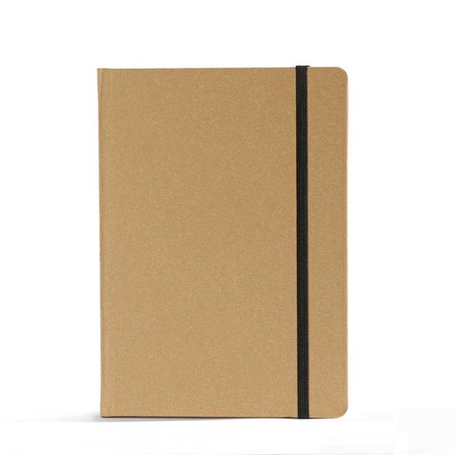 [006209] "EKO NOTES" notebook A5 with black elastic band , business, format:14,8x21cm, P/20