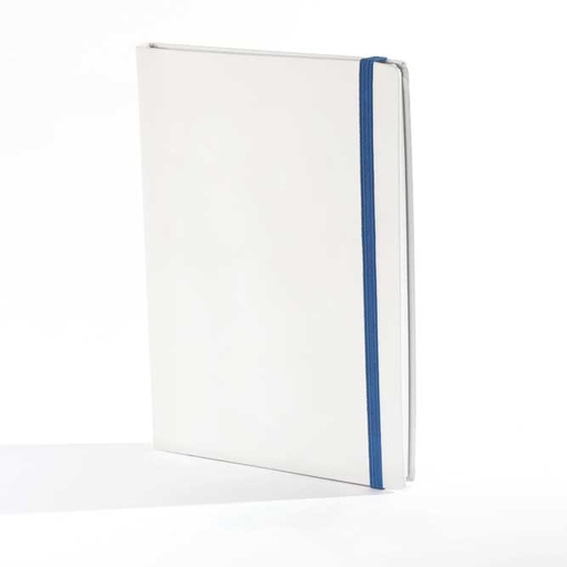 [006215] "PERLA" notebook A5, with blue elastic band, business, format:14,8x21cm, P/20