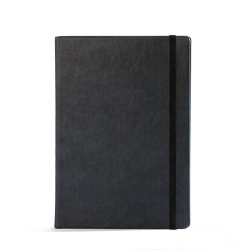 [006368] "BIG BLOOM" black notebook B5, business, format: 16,5 x 23,5 cm, 192 pages,  P/20