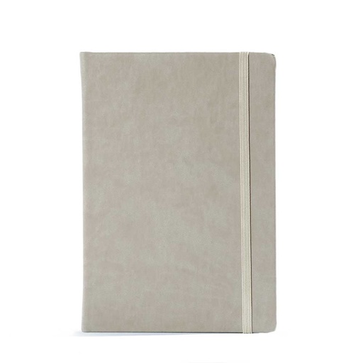 [006369] "BIG BLOOM" light grey notebook B5, business, format: 16,5 x 23,5 cm, 192 pages,  P/20