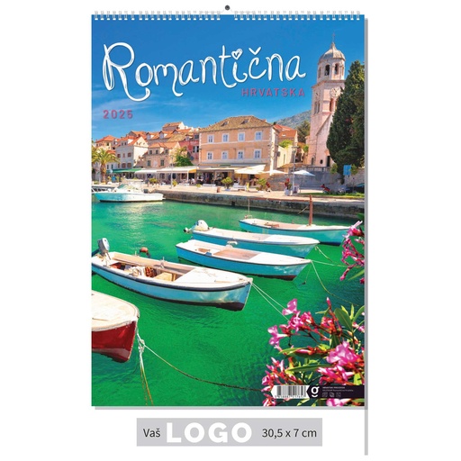 [006433] "ROMANTIČNA HRVATSKA" 13 list., dim: 30,5x50 cm, PVC vrećica, P/50, color kalendar