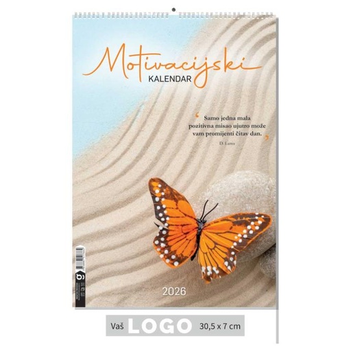 [006434] "MOTIVACIJSKI KALENDAR" 13 sheets, format: 30,5x50 cm, PVC bag, P/50, color calendar 