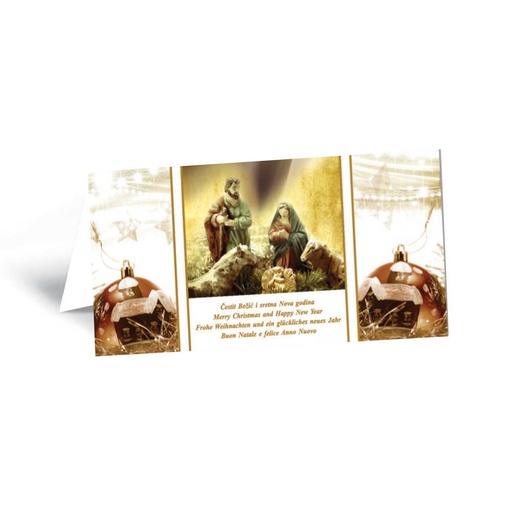 [3858887511402] Card SVETA NOĆ, folded, format:20x10cm, P/10