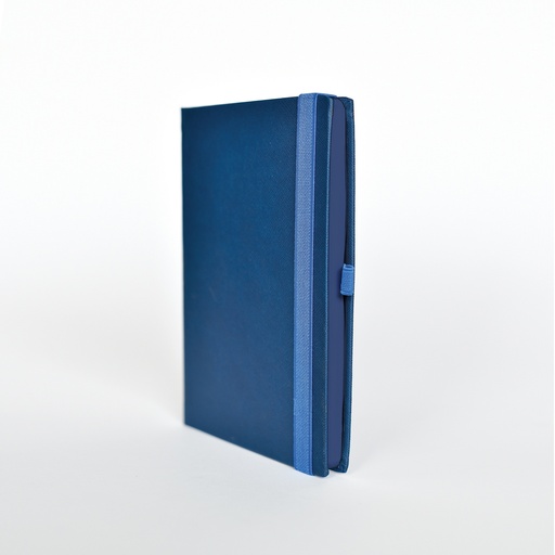 [006815] "TERZO COLORE A5" PLAVI NOTES S BOJANIM RUBOM, poslovni, dim:14,8x21cm, P/20