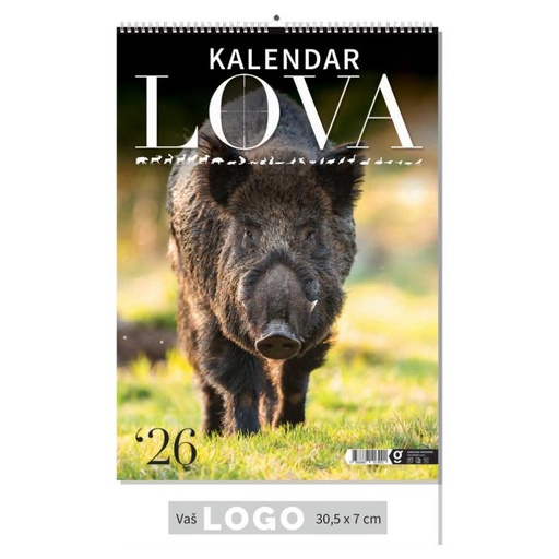 [000191       ] "KALENDAR LOVA" 13 sheets, format: 30,5x50 cm, PVC bag, P/50, color calendar