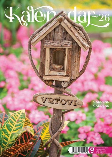 [0001310] KALENDAR  "Vrtovi" 7 list.  dim:  24x34 cm, PVC vrećica  P/50 NZ