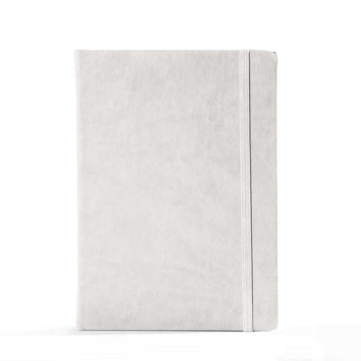 [006641] "BIG BLOOM" white notebook B5, business, format: 16,5 x 23,5 cm, 192 pages,  P/20