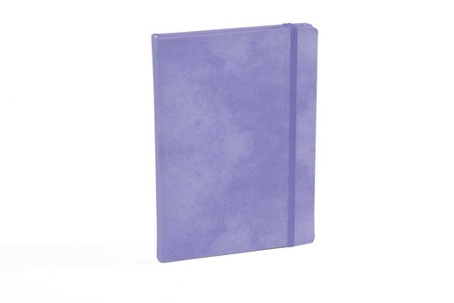 [006649] "SANTANO" lilac notebook A5, with elastic band, format:14,8x21cm, P/20
