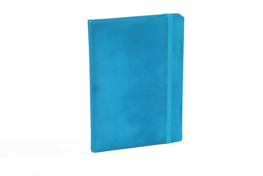 [006650] "SANTANO" blue notebook A5, with elastic band, format:14,8x21cm, P/20
