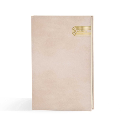 [006652] "PASTELO" beige diary A4, format: 20x26,5cm, 192 pages, P/20