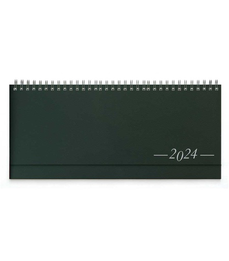 [006663] DESK planner TOKIO GREEN, wire bound, format:30x14,5cm, 128 pages, P/50