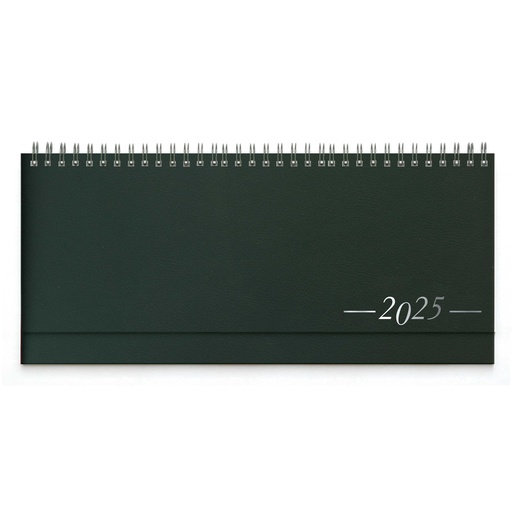[006663] DESK planner TOKIO GREEN, wire bound, format:30x14,5cm, 128 pages, P/50
