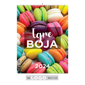 [006668] "IGRE BOJA" 13 sheets., format: 30,5x50 cm, PVC bag, P/50, color calendar