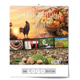 [000221] "SEOSKA IDILA" 13 sheets, format:  33x40cm, PVC bag, P/50, color calendar