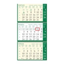 [0001070      ] "Poslovni SIRIO pino verde ZELENI" three month calendar, 3x12 sheets, format:25x68cm, bag, date indicator, P/50, NOT BOUND