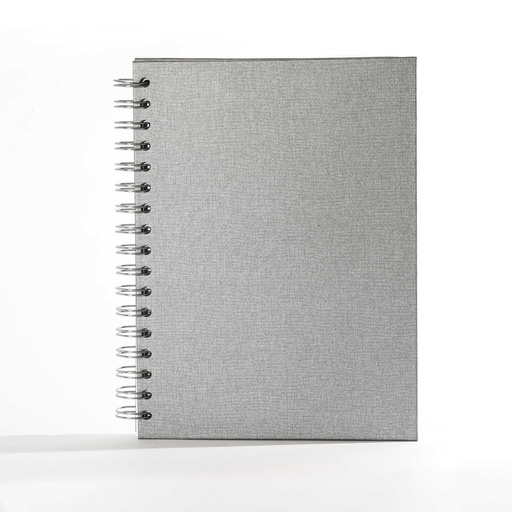 [000270] "ROKOVNIK" silver, wire bound B5, format: 16,5x23,5 cm, 192 pages, P/25