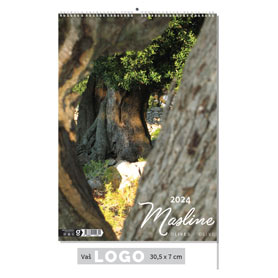 [000281       ] "MASLINE" 13 sheets, format: 30,5x50 cm, PVC bag, P/50, color calendar
