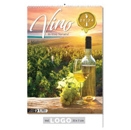 [000282       ] "VINO" 13 sheets, format: 33x55 cm, PVC bag, P/25, color calendar