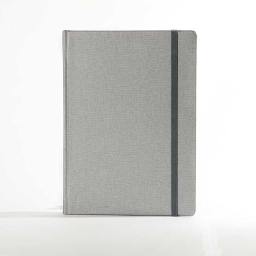 [000294] "RIO A5" SILVER NOTEBOOK, business, format:14,8x21cm, P/20
