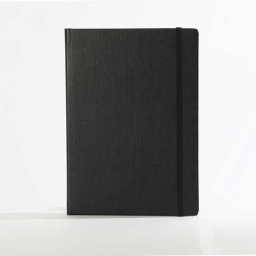 [000338] "RIO A6" BLACK NOTEBOOK, business, format:11,5x15,5cm, P/40