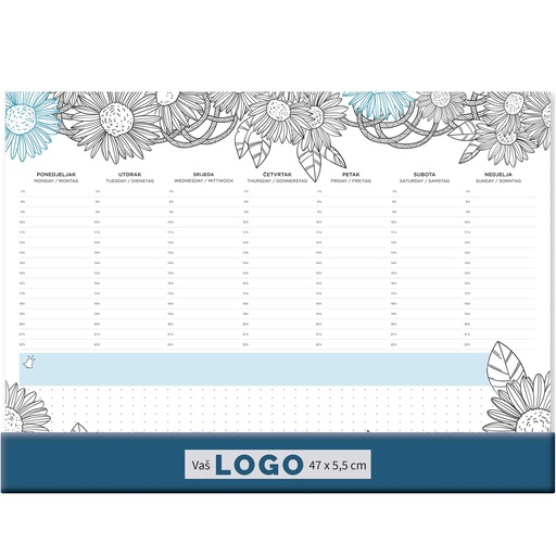 [000340] Desktop map BOJANKA, ruler, format:47x34cm, P/20