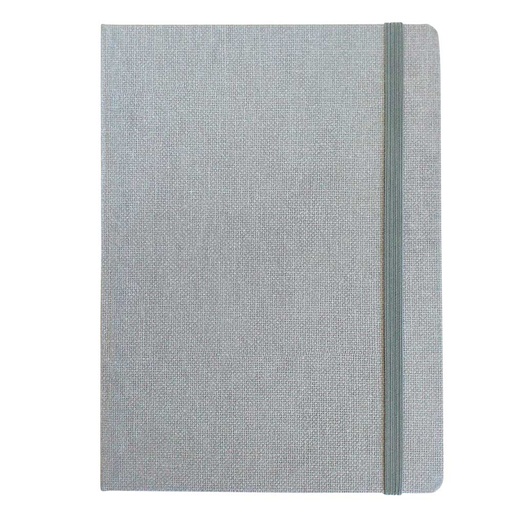 [000354] "JEANS" grey notebook A5, with elastic band, format:14,8x21cm, P/20