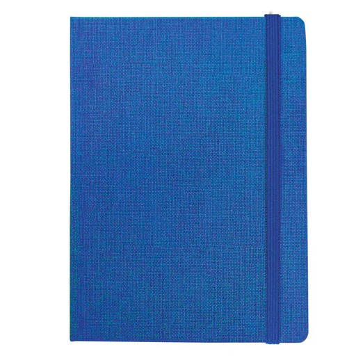 [000358] "JUTA" ROYAL BLUE NOTEBOOK A5, with elastic band, format:14,8x21cm, P/20